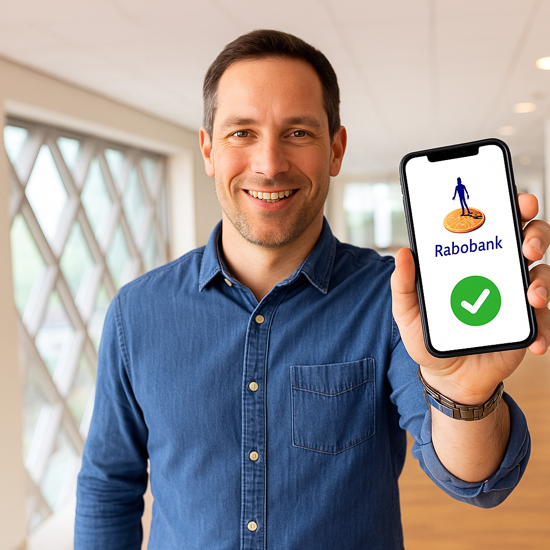 Man Met Telefoon In De Hand