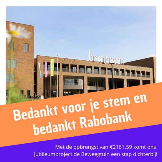 Bedankt Rabobank